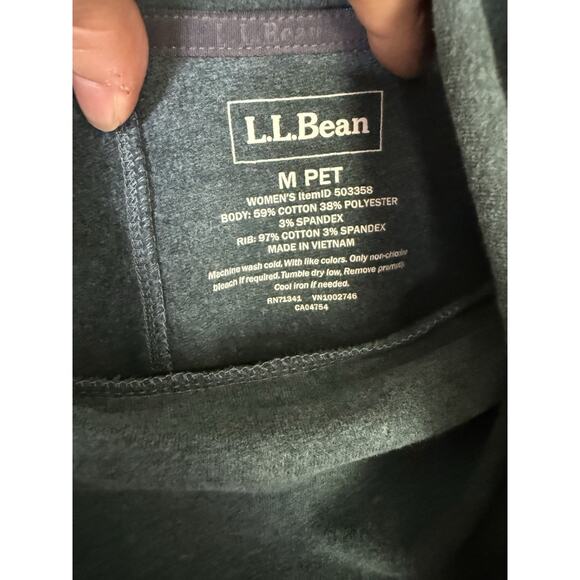 LL Bean Womens Cozy Pullover Cowl Neck Sweatshirt Long Sleeve Kangaroo Pocket -M - Picture 4 of 6